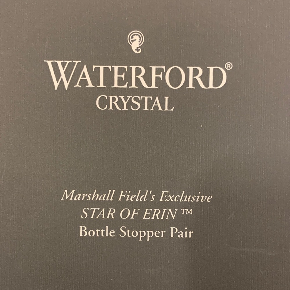 Waterford Crystal Star of Erin  Bottle Stoppers - Picture 7 of 7